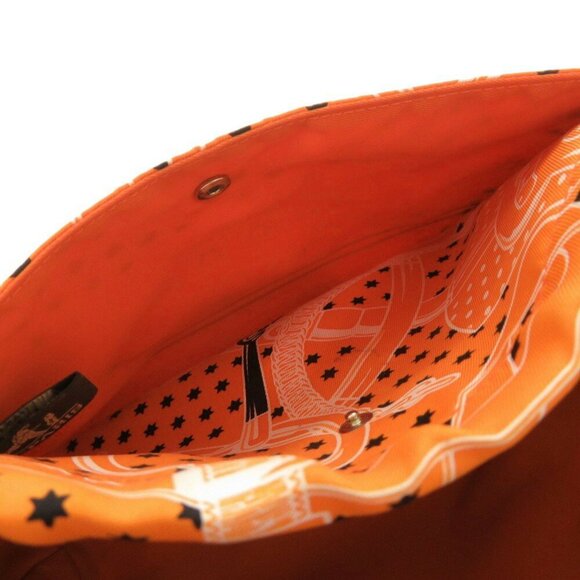 HERMES Orange Pouch - Picture 7 of 10